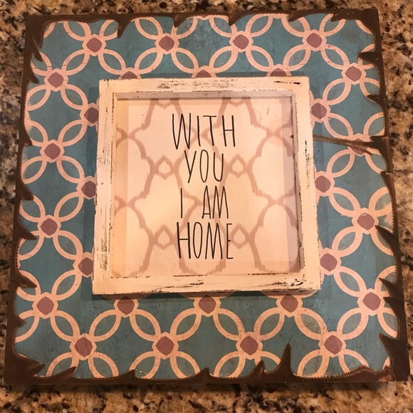 ▪️WITH YOU I AM HOME Hanging Decor - Picture 1 of 9